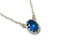 Oval Kashmir Blue Topaz 18" Necklace - Polished Silver by Salish Sea Inspirations product 1
